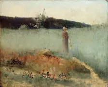 Field of Rye, Barbizon, c1884. Artist: Egerton Bush Coghill