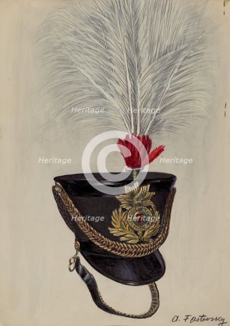Field Officer's Hat, c. 1936. Creator: Aaron Fastovsky.