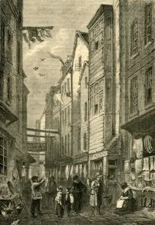 Field Lane about 1840 (c1872). Creator: Unknown