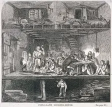 Field Lane Lodging House, London, 1847. Artist: WG Mason