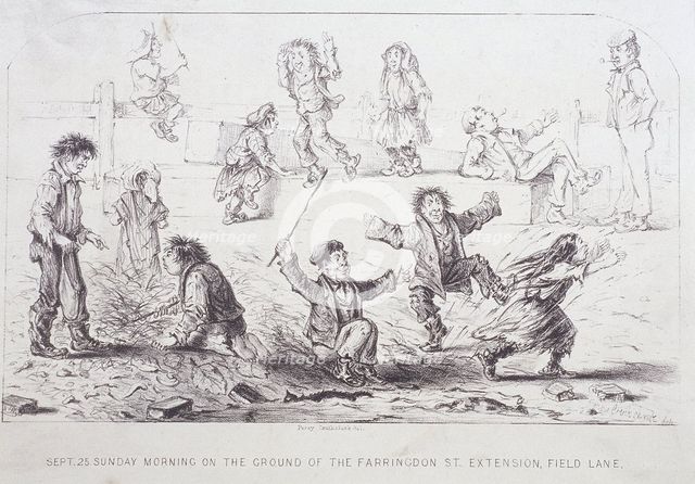 Field Lane Ragged School, London, 1853. Artist: Anon