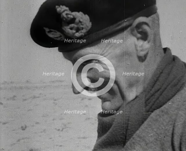 Field Marshal Bernard Montgomery, 1942. Creator: British Pathe Ltd.