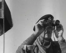 Field Marshal Bernard Montgomery Using Binoculars, 1942. Creator: British Pathe Ltd