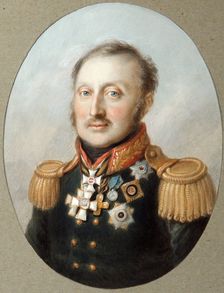 Field Marshal Count Ludwig Adolf Peter of Sayn-Wittgenstein-Ludwigsburg, (1769-1843), 1814. Creator: Senff, Karl August (1770-1836)