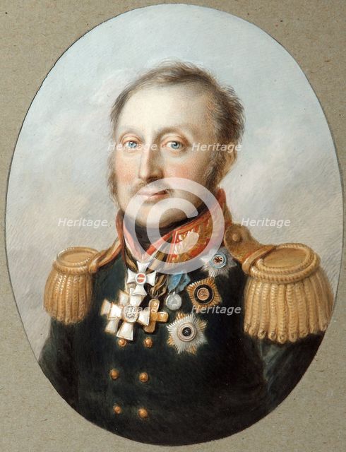 Field Marshal Count Ludwig Adolf Peter of Sayn-Wittgenstein-Ludwigsburg, (1769-1843), 1814.  Creator: Senff, Karl August (1770-1836).