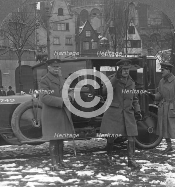 Field Marshal Earl Haig arriving at Cologne, Germany, c1919-c1920. Artist: Realistic Travels Publishers