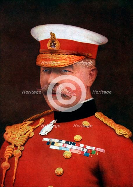 Field Marshal Earl Kitchener of Khartoum, Secretary for War, 1914-1916, (c1920). Artist: Russell & Sons