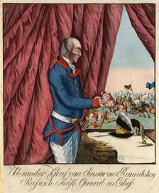 Field Marshal Generalissimo Prince Alexander Suvorov (1729-1800), c. 1790. Creator: Loeschenkohl, Johann Hieronymus (1753-1807)