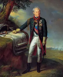Field Marshal Generalissimo Prince Alexander Suvorov, Russian soldier, (1815). Artist: Charles Auguste Guillaume Steuben