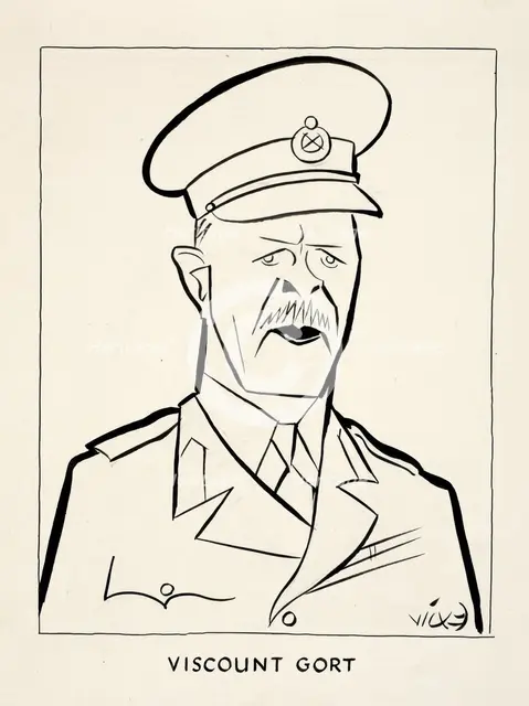 Field Marshal John Vereker, 6th Viscount Gort, between 1939 and 1946. Creators: Central Office of Information, Victor Weisz.