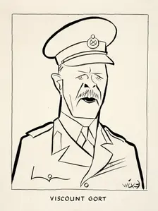 Field Marshal John Vereker, 6th Viscount Gort, between 1939 and 1946. Creators: Central Office of Information, Victor Weisz