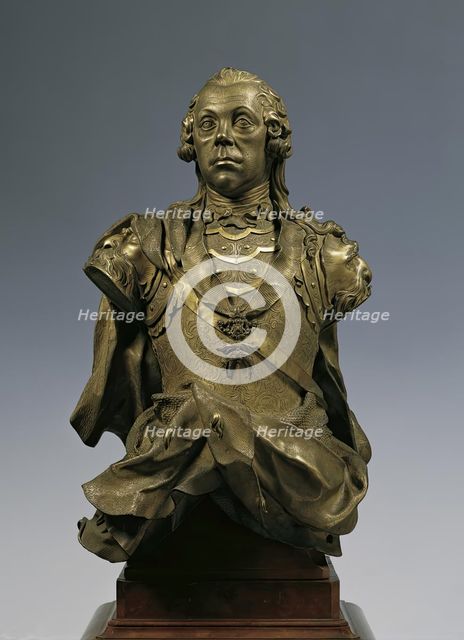 Field Marshal Josef Wenzel, Prince of Liechtenstein, 1757/1758. Creator: Balthasar Ferdinand Moll.