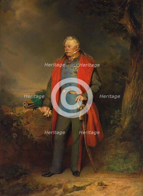 Field marshal Josef Graf Radetzky of Radetz (1766-1858) , 1852. Creator: Decker, Georg (1818-1894).