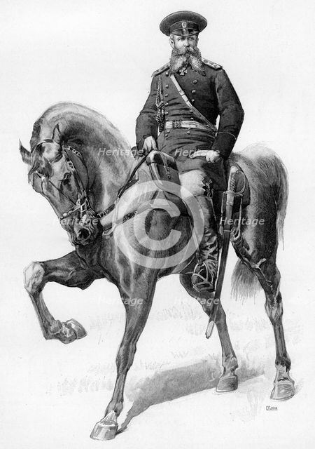 Field Marshal Joseph Gourko, Russian Field Marshal, 19th century.Artist: E Florian