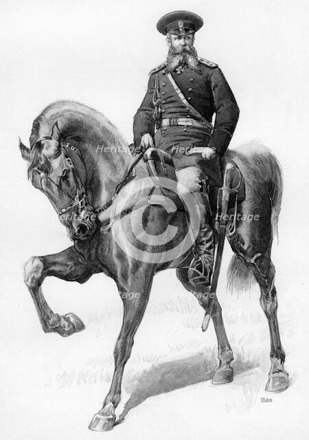 Field Marshal Joseph Gourko, Russian Field Marshal, 19th century.Artist: E Florian