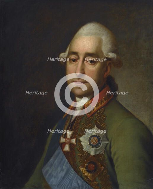 Field Marshal Prince Alexander Alexandrovich Prozorovsky (1732-1809). Artist: Levitsky, Dmitri Grigorievich (1735-1822)
