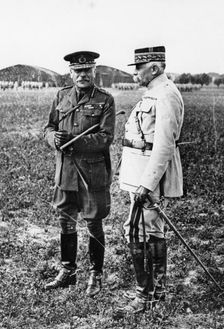 Field Marshal Sir Douglas Haig and General Francois Anthoine, WWI, c1914-c1918. Creator: Unknown