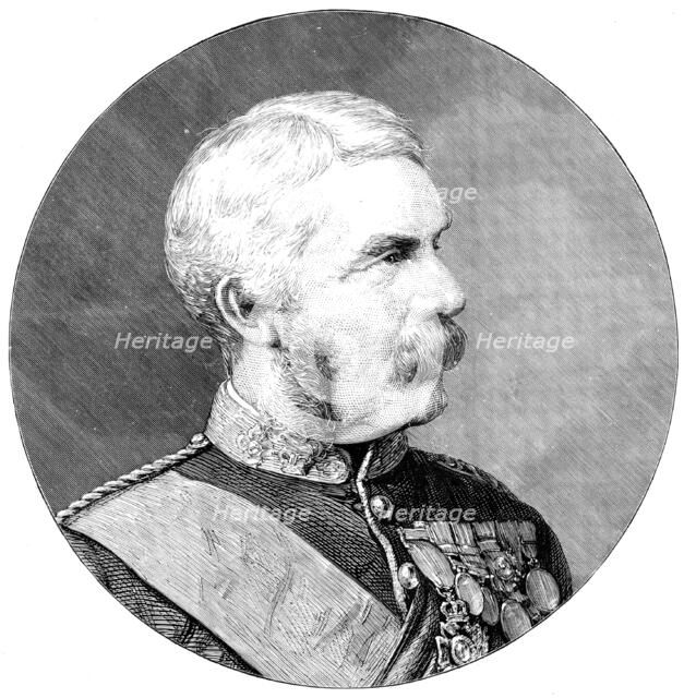 Field-Marshal Sir Frederick Paul Haines, G.C.B., 1890. Creator: Unknown.