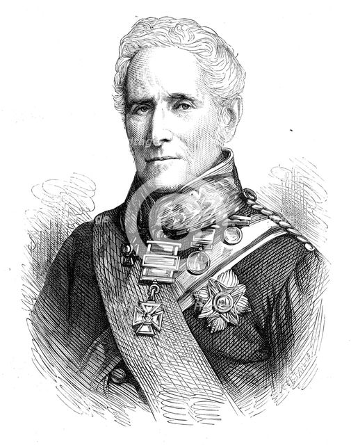 Field Marshal Sir W. Gomm, K.C.B., Constable of the Tower, 1872. Creator: Unknown.