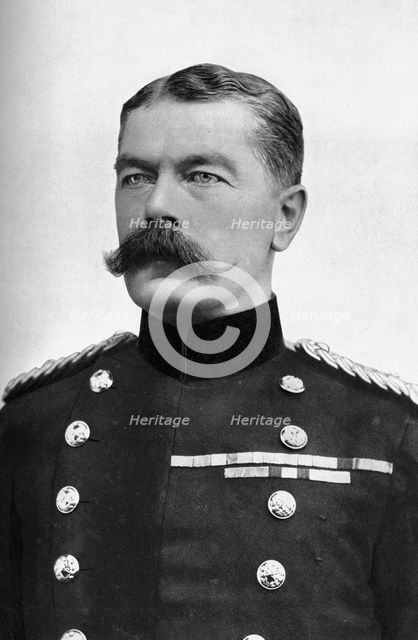 Field Marshall Earl Kitchener, British Secretary of State for War, First World War, 1914.Artist: Bassano Studio