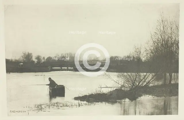 Field's Weir, Near Rye House, 1888. Creator: Peter Henry Emerson.