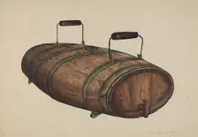 Field Water Keg, c. 1940. Creator: John Price