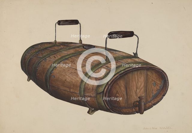 Field Water Keg, c. 1940. Creator: John Price.