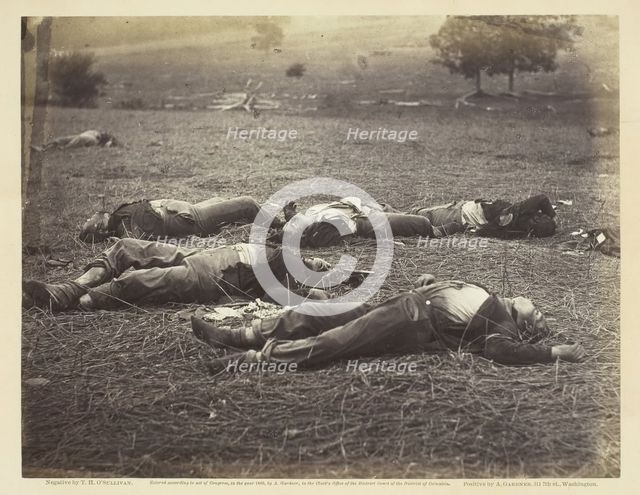 Field Where General Reynolds Fell, Gettysburg, July 1863. DUPE? Creator: Tim O'Sullivan.