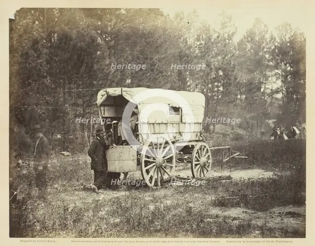Field Telegraph, Battery Wagon, September 1864. Creator: David Knox.