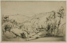 Fields of San Gimignano, 1909. Creator: Donald Shaw MacLaughlan
