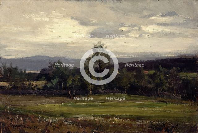 Fields at Hedmark in Summer, 1875. Creator: Gerhard Munthe.