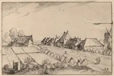 Fields and a Road, published 1612. Creator: Claes Jansz Visscher