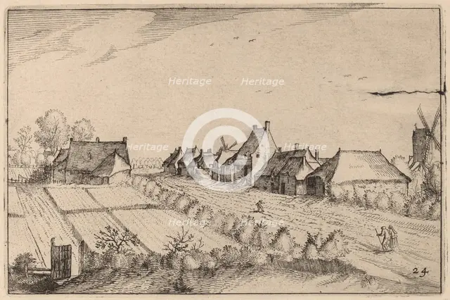 Fields and a Road, published 1612. Creator: Claes Jansz Visscher.