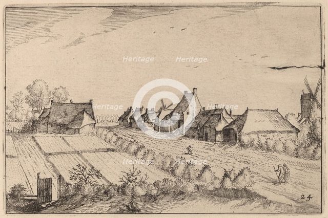 Fields and a Road, published 1612. Creator: Claes Jansz Visscher.