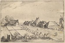 Fields and a Road,plate 8 from Regiunculae et Villae Aliquot Ducatus Brabantiae, ca. 1610. Creator: Claes Jansz Visscher