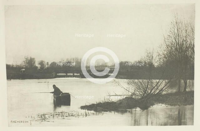 Field's Weir, Near Rye House, 1888. Creator: Peter Henry Emerson.