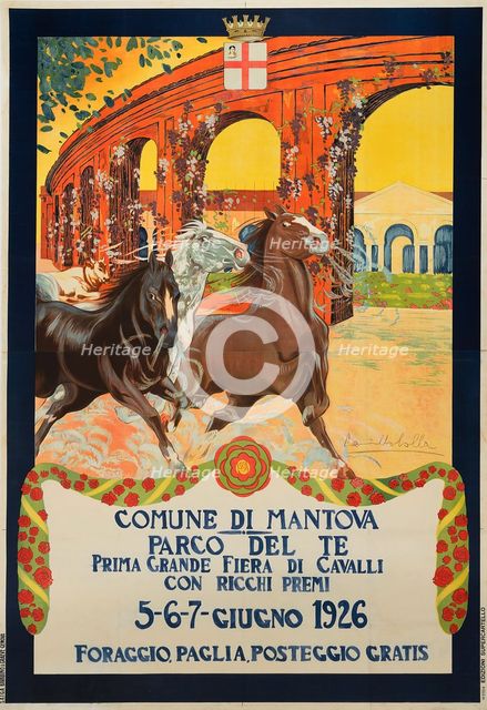 Fiera Cavalli Mantova, 1926. Creator: Colla, Camillo (active 1920s).
