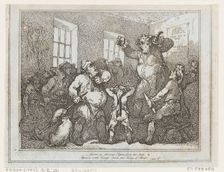 Fierce as staring Ajax from this seat..., 1787., 1787. Creator: Thomas Rowlandson