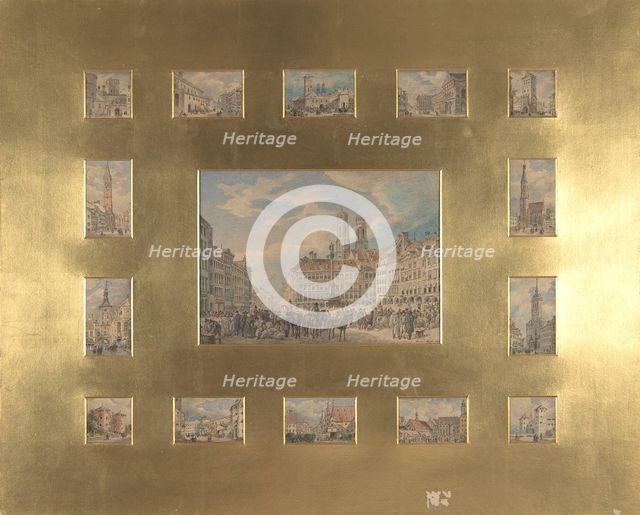 Fifteen Architectural Subjects: Views of Munich, 1835. Creator: Heinrich Adam.