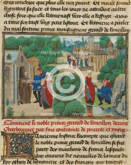 Fifteen Cuttings from Histoire de Charles Martel, written 1463-1465; illuminated 1467-1472. Creators: Loyset Liedet, Pol Fruit, David Aubert.