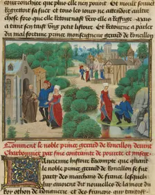 Fifteen Cuttings from Histoire de Charles Martel, written 1463-1465; illuminated 1467-1472. Creators: Loyset Liedet, Pol Fruit, David Aubert