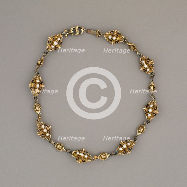 Fifteen Links Mounted as a Necklace, Italy, c. 1550-c. 1600. Creator: Unknown.