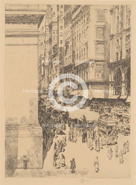 Fifth Avenue, Noon, 1916. Creator: Frederick Childe Hassam.