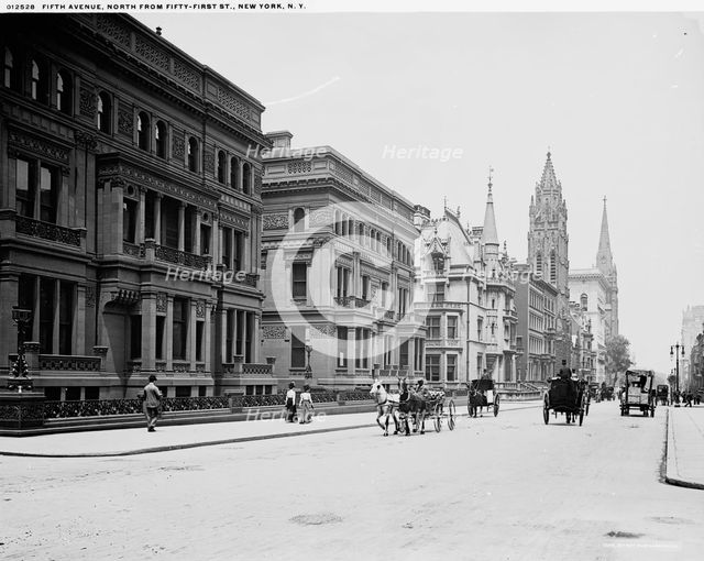 Fifth Avenue, North from Fifty-first St., New York, N.Y., between 1900 and 1906. Creator: Unknown.