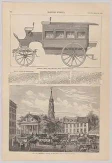 Fifth Avenue Omnibuses..., 1885. Creator: Unknown