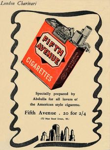 Fifth Avenue Cigarettes 1946