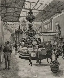 Fifth Hall of the Spanish Section in the Palace of the Champ de Mars, Paris Exposition, 1878. Creator: Josep Lluís Pellicer Feñé
