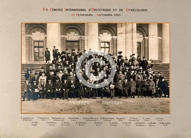 Fifth International Congress of Gynaecology and Obstetrics, St Petersburg, 1910. Creator: Unknown.