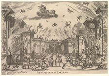 Fifth scene, the Inferno, from The marriage of the gods (Le nozze degli Dei), 1637. Creator: Stefano della Bella