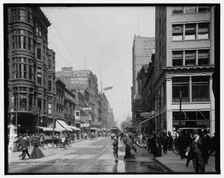 Fifth St. Street, north from Race, Cincinnati, Ohio, between 1900 and 1910. Creator: Unknown